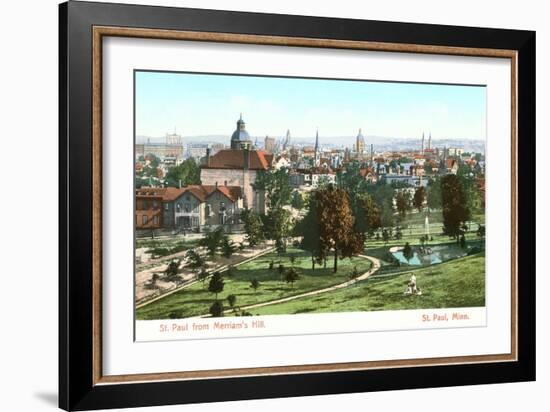 View over St. Paul, Minnesota-null-Framed Art Print