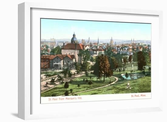 View over St. Paul, Minnesota-null-Framed Art Print