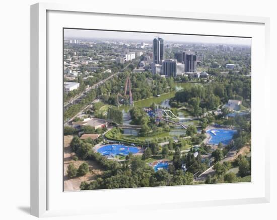 View over Tashkent from the TV Tower, Tashkent, Uzbekistan, Central Asia-Michael Runkel-Framed Photographic Print