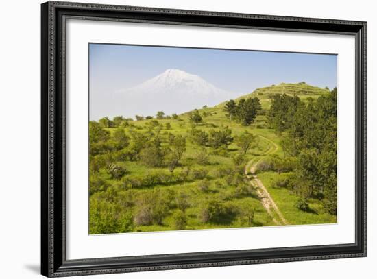 View over the Araratian Plain Towards Mount Ararat, Armenia-Michael Runkel-Framed Photographic Print