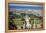 View over the Bahai Gardens, Haifa, Israel, Middle East-Yadid Levy-Framed Premier Image Canvas