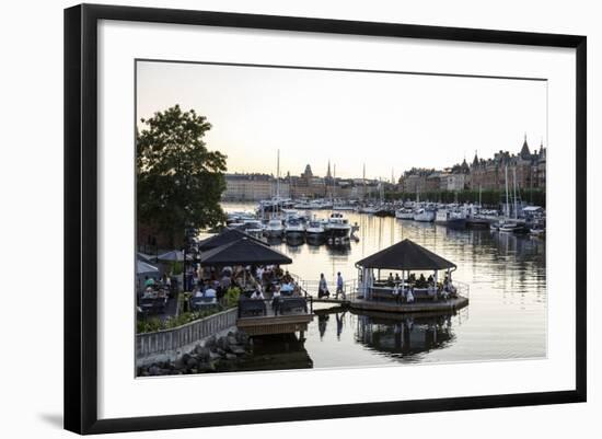 View over the Buildings and Boats Along Strandvagen Street, Stockholm, Sweden, Scandinavia, Europe-Yadid Levy-Framed Photographic Print