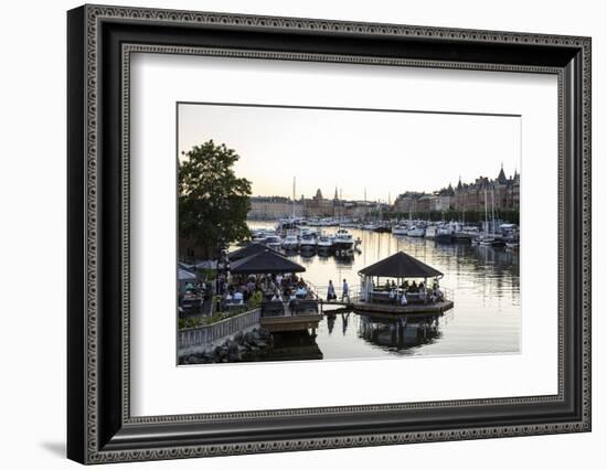 View over the Buildings and Boats Along Strandvagen Street, Stockholm, Sweden, Scandinavia, Europe-Yadid Levy-Framed Photographic Print