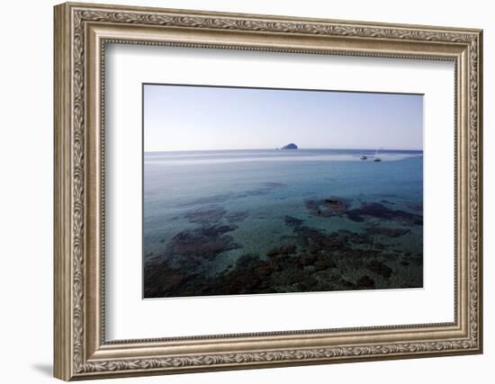 View over the Bull Island Sant'Antioco Sardinia, Italy, Mediterranean, Europe-Oliviero Olivieri-Framed Photographic Print
