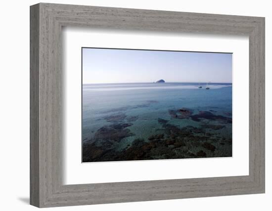 View over the Bull Island Sant'Antioco Sardinia, Italy, Mediterranean, Europe-Oliviero Olivieri-Framed Photographic Print