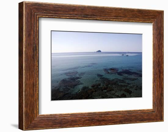 View over the Bull Island Sant'Antioco Sardinia, Italy, Mediterranean, Europe-Oliviero Olivieri-Framed Photographic Print