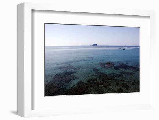 View over the Bull Island Sant'Antioco Sardinia, Italy, Mediterranean, Europe-Oliviero Olivieri-Framed Photographic Print