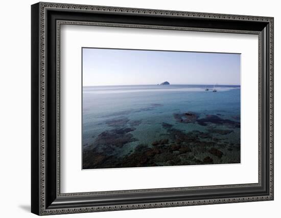 View over the Bull Island Sant'Antioco Sardinia, Italy, Mediterranean, Europe-Oliviero Olivieri-Framed Photographic Print