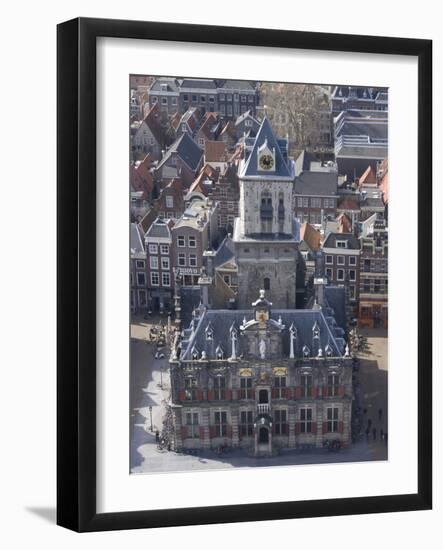 View over the City and the Stadhuis from the Viewing Platform of the Nieuwe Kerk (New Church), Delf-Ethel Davies-Framed Photographic Print