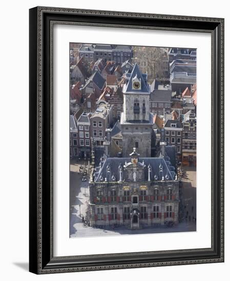 View over the City and the Stadhuis from the Viewing Platform of the Nieuwe Kerk (New Church), Delf-Ethel Davies-Framed Photographic Print