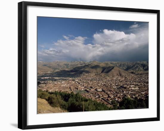 View Over the City, Cuzco (Cusco), Peru, South America-Gavin Hellier-Framed Photographic Print