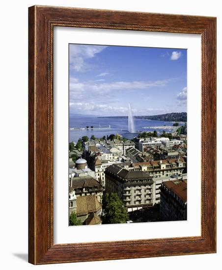 View Over the City, Geneva, Switzerland, Europe-Michael Jenner-Framed Photographic Print