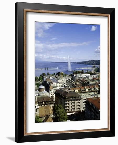 View Over the City, Geneva, Switzerland, Europe-Michael Jenner-Framed Photographic Print