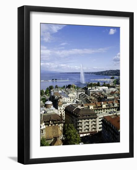 View Over the City, Geneva, Switzerland, Europe-Michael Jenner-Framed Photographic Print