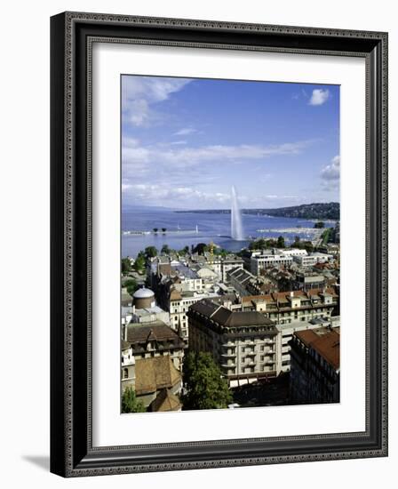 View Over the City, Geneva, Switzerland, Europe-Michael Jenner-Framed Photographic Print