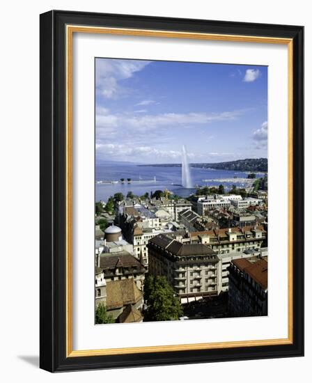 View Over the City, Geneva, Switzerland, Europe-Michael Jenner-Framed Photographic Print