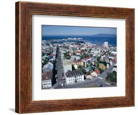 View Over the City, Reykjavik, Iceland, Polar Regions-David Lomax-Framed Photographic Print