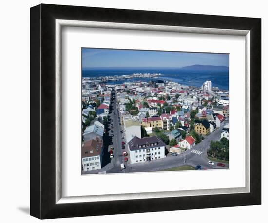 View Over the City, Reykjavik, Iceland, Polar Regions-David Lomax-Framed Photographic Print