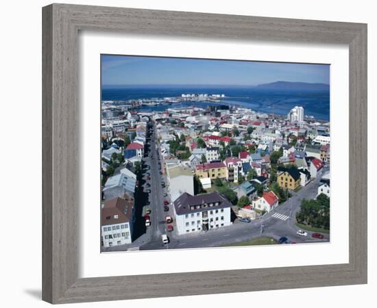 View Over the City, Reykjavik, Iceland, Polar Regions-David Lomax-Framed Photographic Print