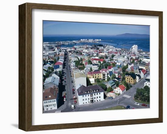 View Over the City, Reykjavik, Iceland, Polar Regions-David Lomax-Framed Photographic Print