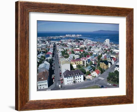 View Over the City, Reykjavik, Iceland, Polar Regions-David Lomax-Framed Photographic Print