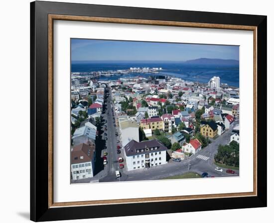 View Over the City, Reykjavik, Iceland, Polar Regions-David Lomax-Framed Photographic Print