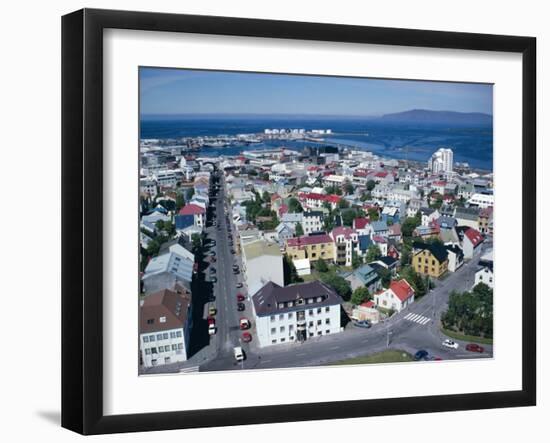 View Over the City, Reykjavik, Iceland, Polar Regions-David Lomax-Framed Photographic Print