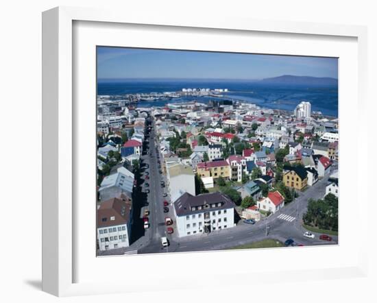 View Over the City, Reykjavik, Iceland, Polar Regions-David Lomax-Framed Photographic Print