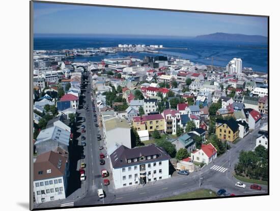 View Over the City, Reykjavik, Iceland, Polar Regions-David Lomax-Mounted Photographic Print
