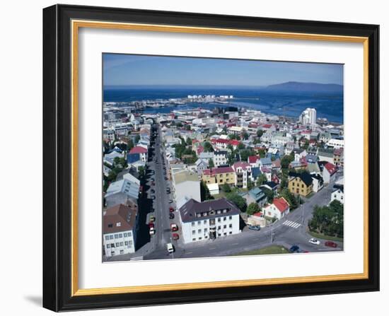 View Over the City, Reykjavik, Iceland, Polar Regions-David Lomax-Framed Photographic Print