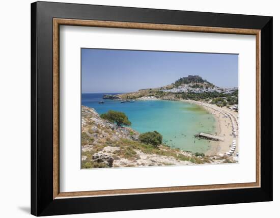 View over the Clear Turquoise Waters of Lindos Bay, South Aegean-Ruth Tomlinson-Framed Photographic Print