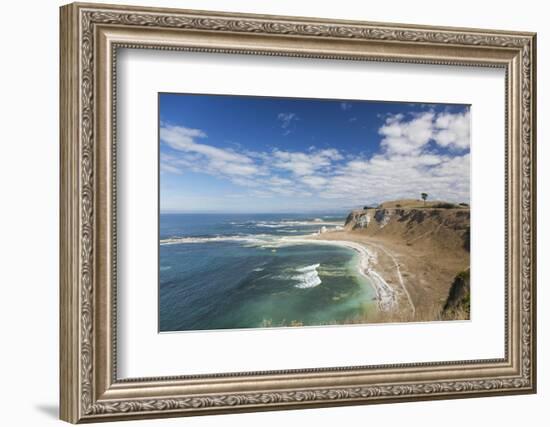 View over the coastline of the Kaikoura Peninsula from the Kaikoura Peninsula Walkway, Kaikoura, Ca-Ruth Tomlinson-Framed Photographic Print