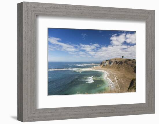 View over the coastline of the Kaikoura Peninsula from the Kaikoura Peninsula Walkway, Kaikoura, Ca-Ruth Tomlinson-Framed Photographic Print