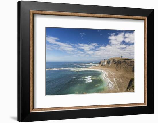 View over the coastline of the Kaikoura Peninsula from the Kaikoura Peninsula Walkway, Kaikoura, Ca-Ruth Tomlinson-Framed Photographic Print