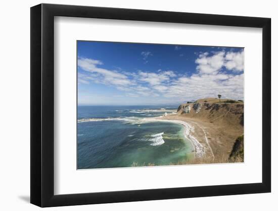 View over the coastline of the Kaikoura Peninsula from the Kaikoura Peninsula Walkway, Kaikoura, Ca-Ruth Tomlinson-Framed Photographic Print