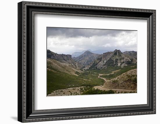 View over the Cordoba Pass in the Lanin National Park, Patagonia, Argentina, South America-Yadid Levy-Framed Photographic Print