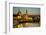 View over the Elbe on the Illuminated Dresden with City Palace-Uwe Steffens-Framed Photographic Print