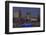 View over the Elbe to the Illuminateded Bavaria-Quartier at the Blue Hour-Uwe Steffens-Framed Photographic Print