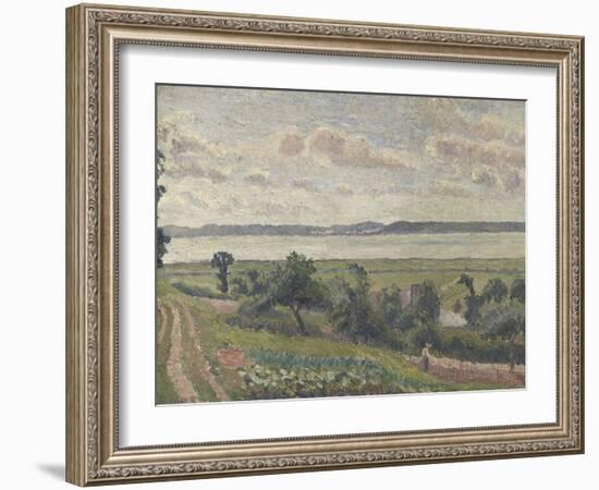 View over the Estuary, Harfleur, 1903 (Oil on Canvas)-Lucien Pissarro-Framed Giclee Print