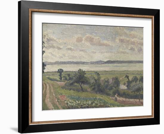 View over the Estuary, Harfleur, 1903 (Oil on Canvas)-Lucien Pissarro-Framed Giclee Print