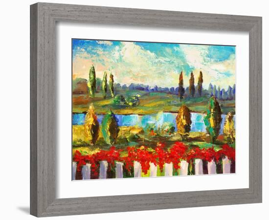 View over the Fence-Vessela G.-Framed Giclee Print