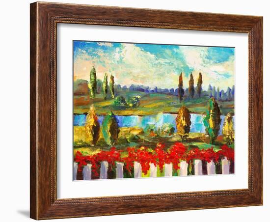 View over the Fence-Vessela G.-Framed Giclee Print