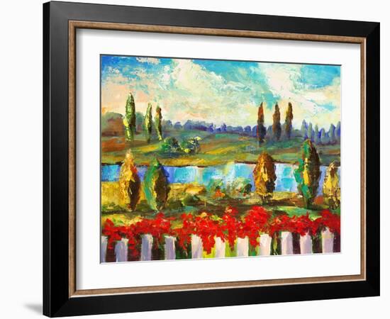 View over the Fence-Vessela G.-Framed Giclee Print