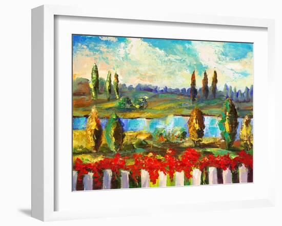 View over the Fence-Vessela G.-Framed Giclee Print