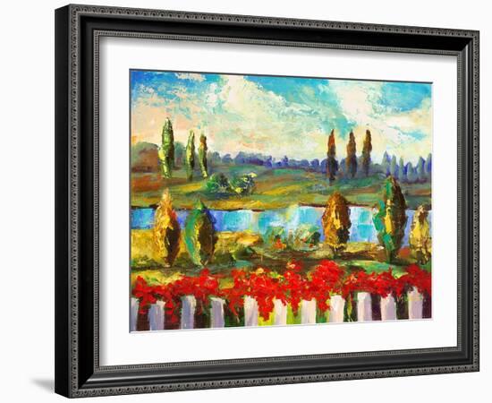 View over the Fence-Vessela G.-Framed Giclee Print