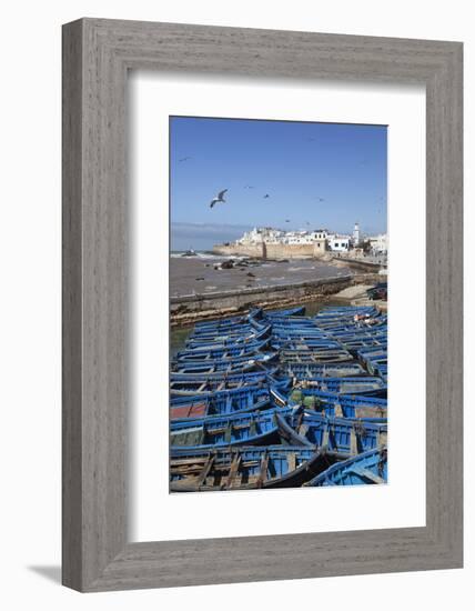 View over the Fishing Harbour to the Ramparts and Medina-Stuart Black-Framed Photographic Print