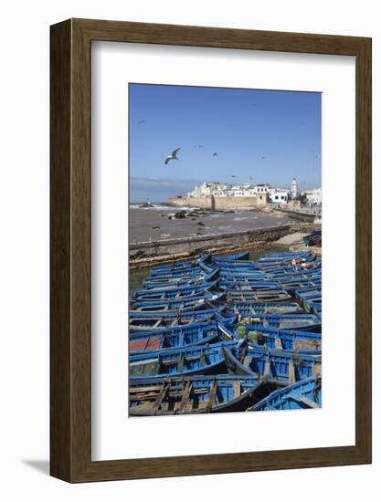 View over the Fishing Harbour to the Ramparts and Medina-Stuart Black-Framed Photographic Print