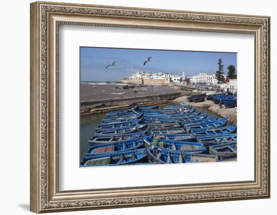 View over the Fishing Harbour to the Ramparts and Medina-Stuart Black-Framed Photographic Print