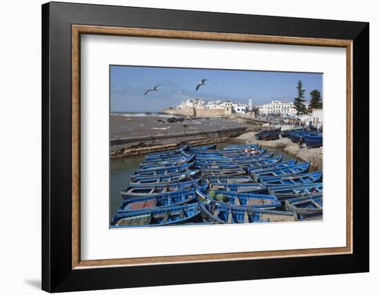 View over the Fishing Harbour to the Ramparts and Medina-Stuart Black-Framed Photographic Print