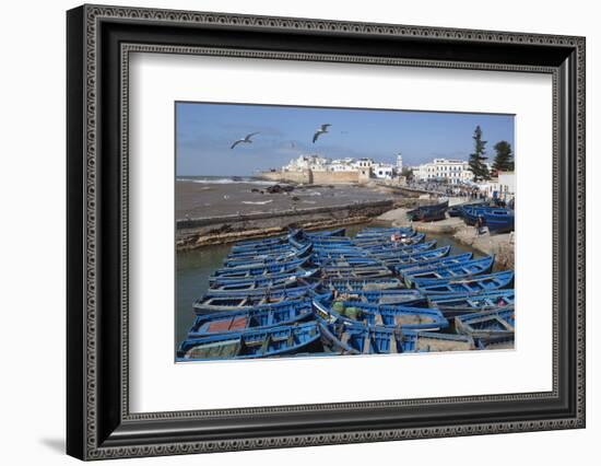 View over the Fishing Harbour to the Ramparts and Medina-Stuart Black-Framed Photographic Print